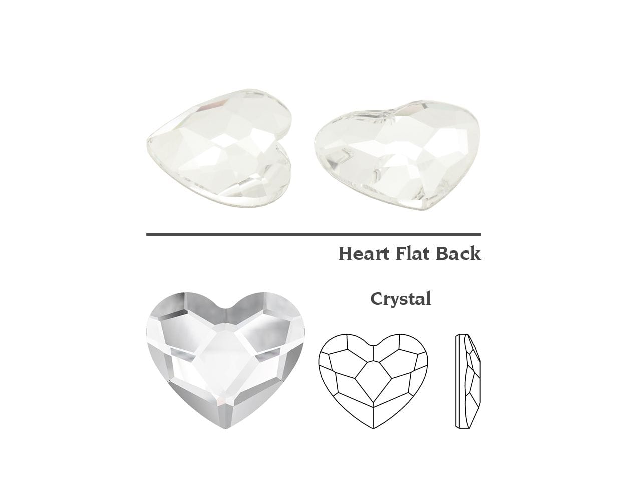 Swarovski Herz Kristall zahnschmuck