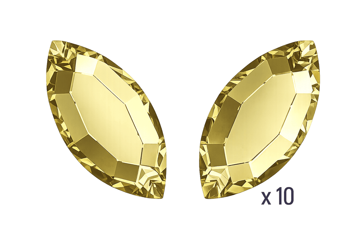 Swarovski Navette ReCreated™ Dark Jonquil トゥースジェム