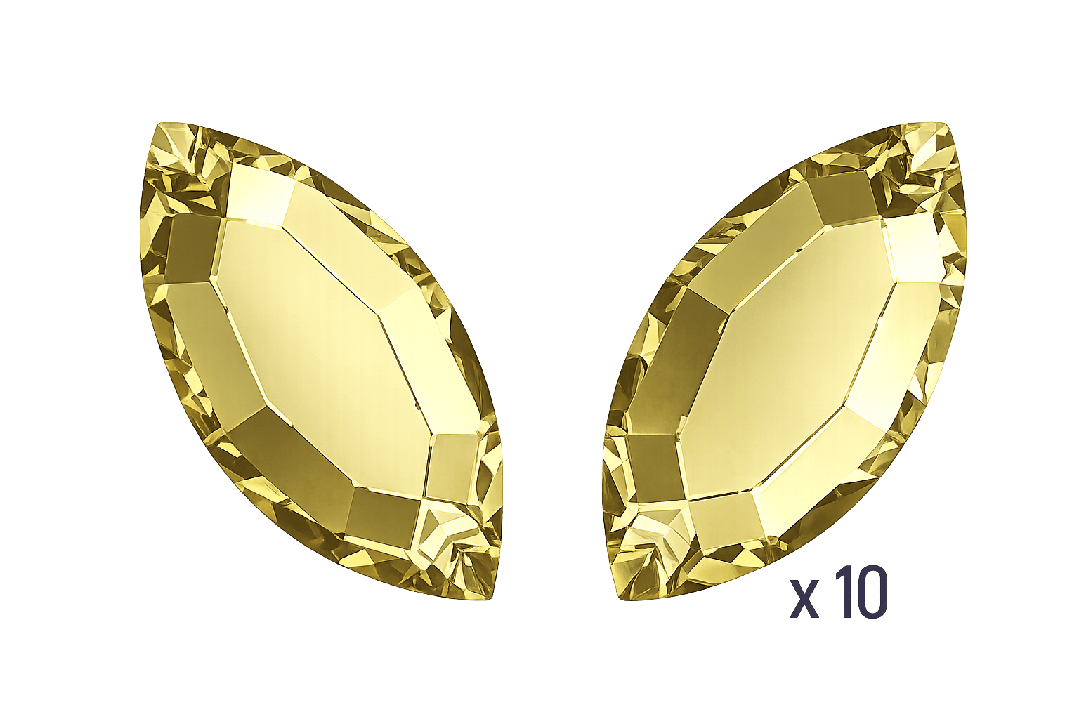 Swarovski Navette ReCreated™ Dark Jonquil zahnschmuck