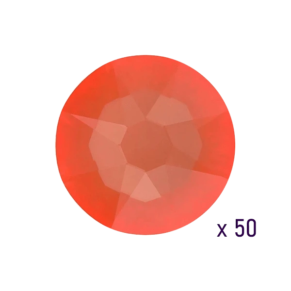 Swarovski Orange Ignite Tooth gems