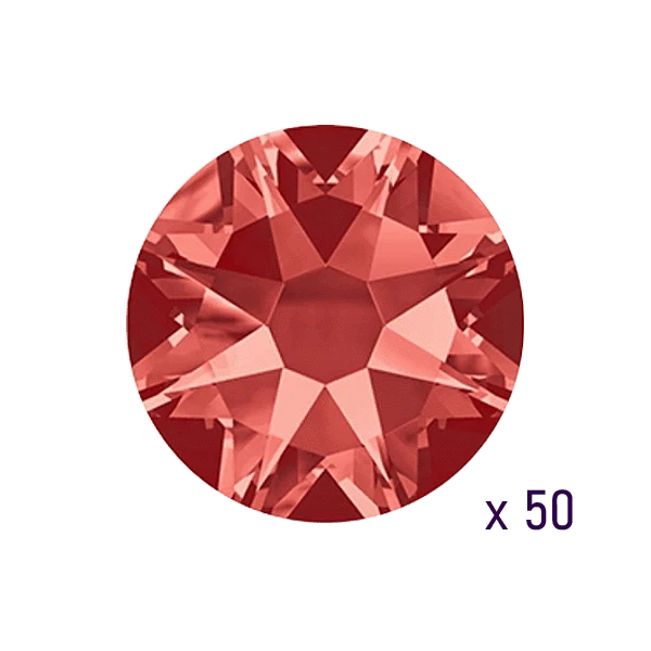 Swarovski Padparadscha Tooth gems
