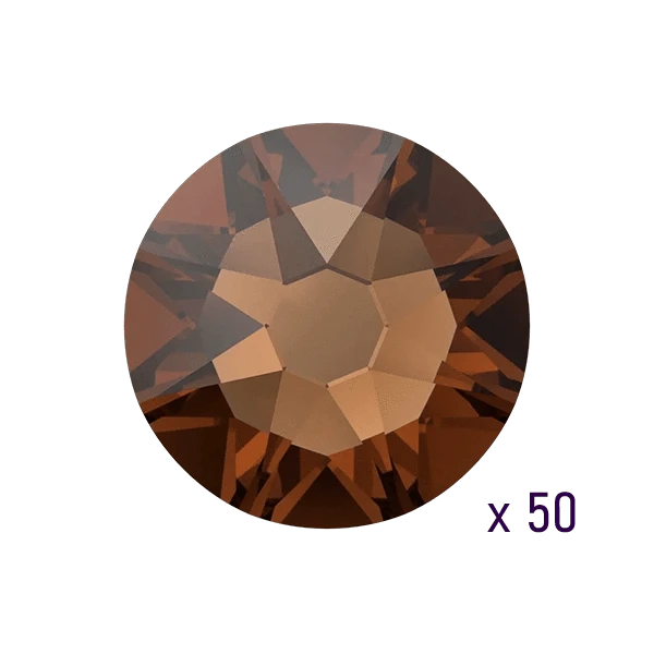 Swarovski Smoked Topaz Tooth gems