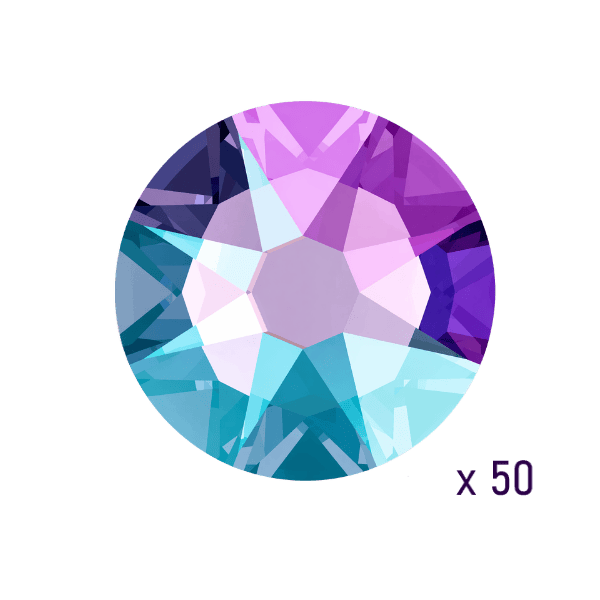 Swarovski Tanzanite Shimmer Tooth gems
