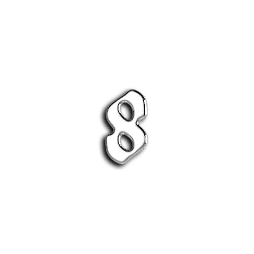 8 number teeth jewelry