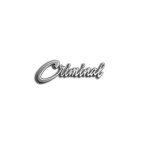 Criminal full word teeth jewelry