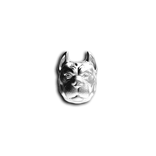 Pitbull Head animals teeth jewelry