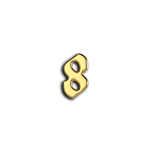 8 number teeth jewelry