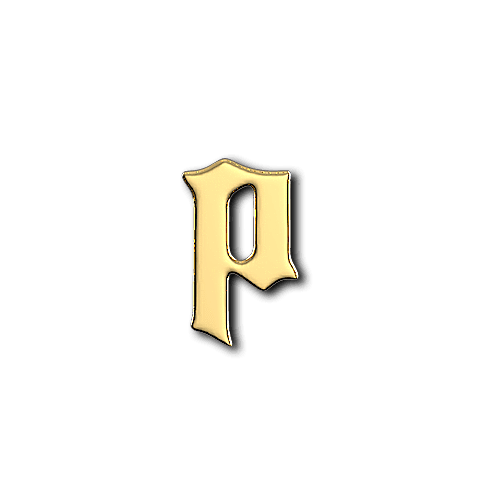 P alphabet letters teeth jewelry