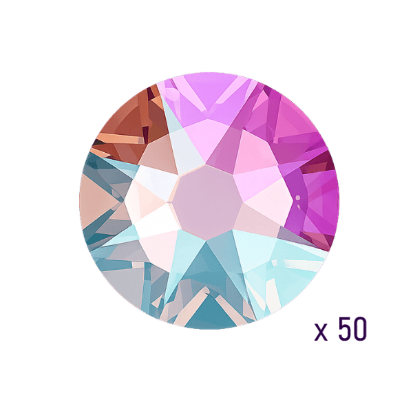 Swarovski Light Rose Shimmer Tooth gems