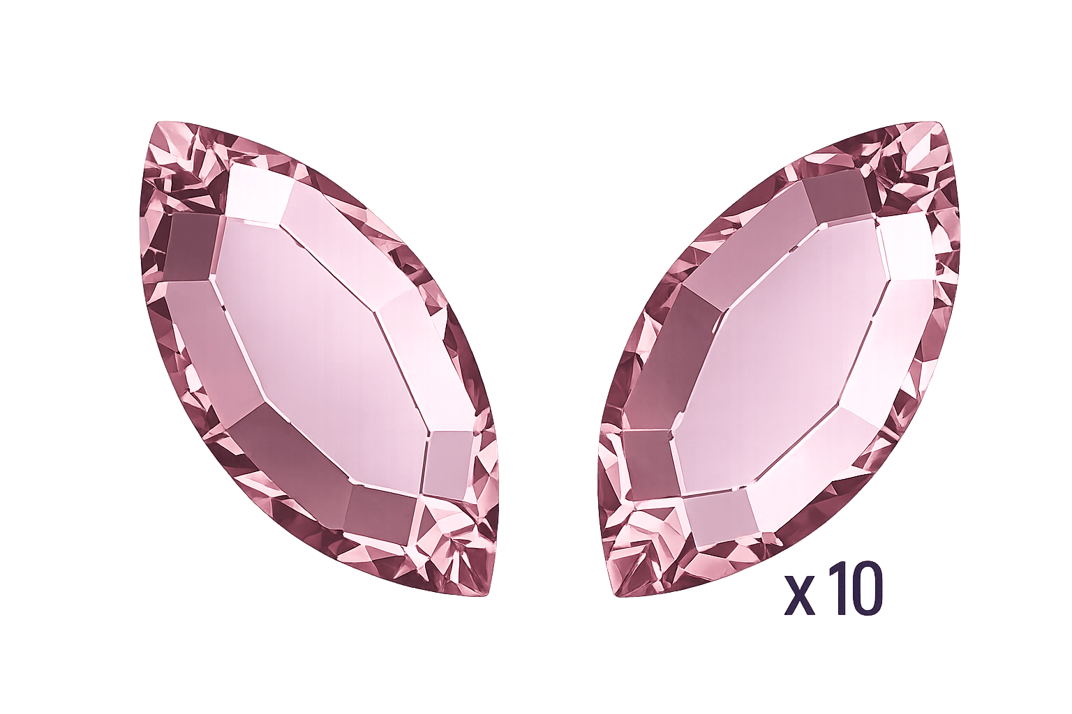 Swarovski Navette Light Rose zahnschmuck
