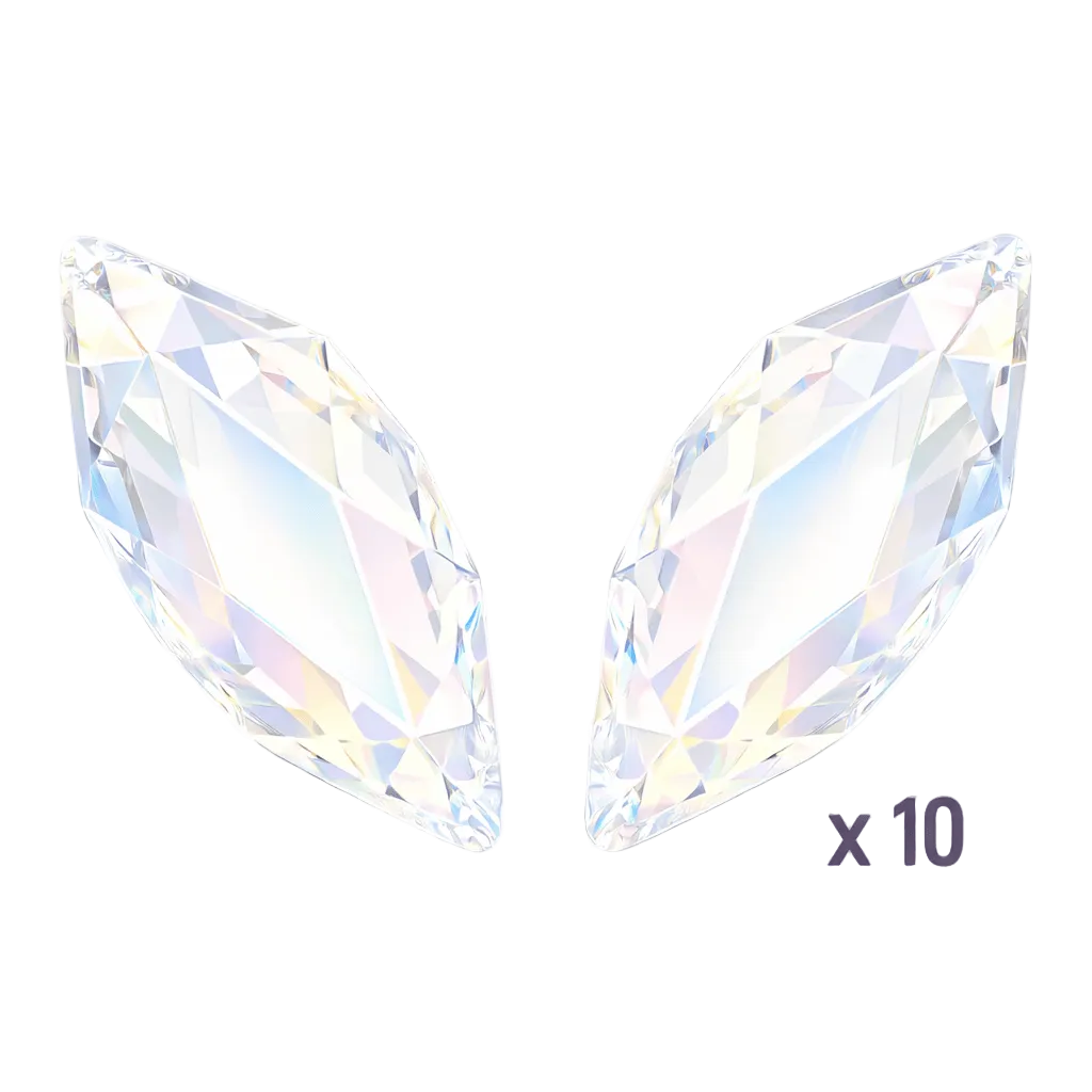 Swarovski Marquise Crystal AB zahnschmuck