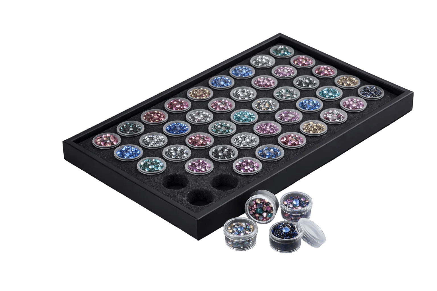Professional Dental Gem Storage Box – 50 Slot Organizer