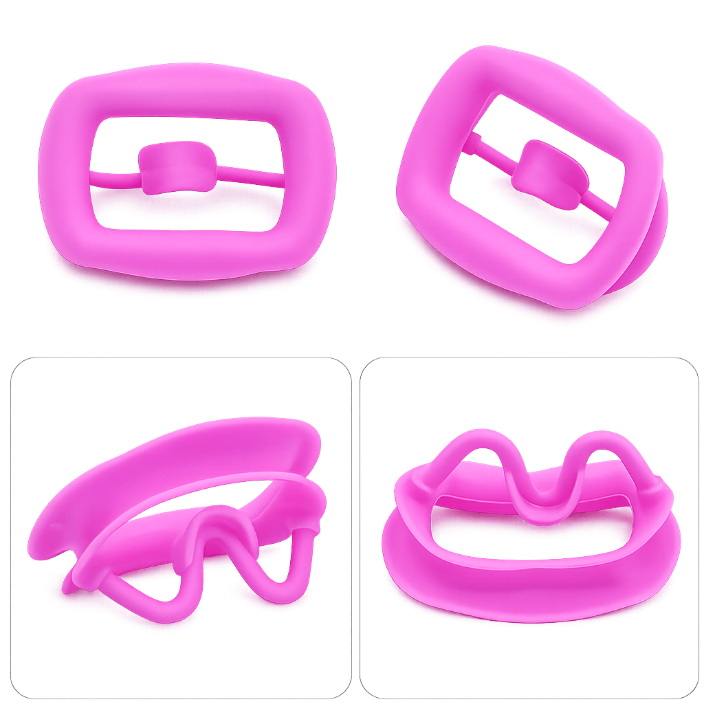 Apribocca in Silicone Riutilizzabile – Retrattore Guance Professionale per Applicazione Strass Dentali (1 pz.)
