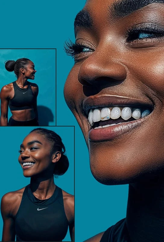 teeth jewelry custom, Nike tooth gems